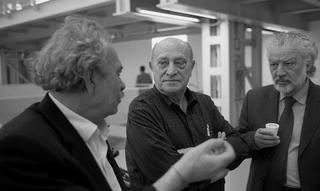 Arnaldo Pomodoro, 087-046-36Jannis Kounellis, Arnaldo Pomodoro,  Bruno Corà Fondazione A. Pomodoro, Milano (Italia)