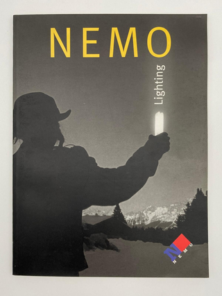 Nemo Cassina Illuminazione, Una fotografia di Carlo Orsi sulla copertina del catalogo di Nemo 